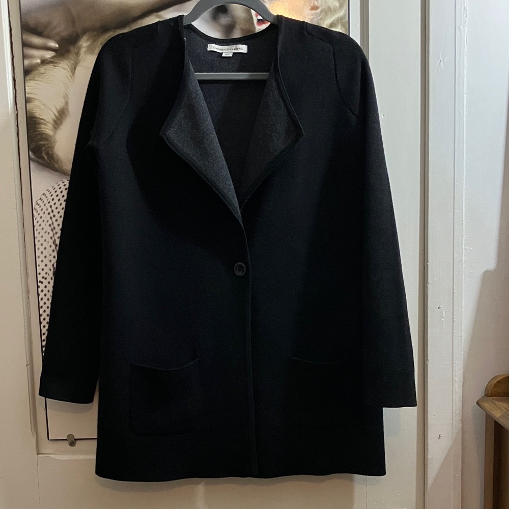 Catherine Malandrino Black Blazer Coat